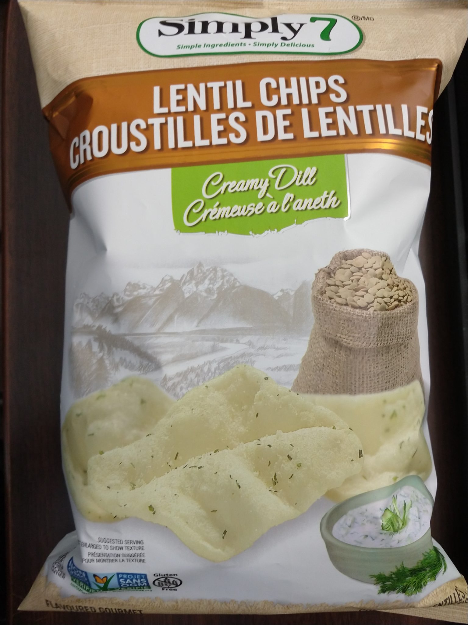 Simply 7 Lentil Chips – Creamy Dill