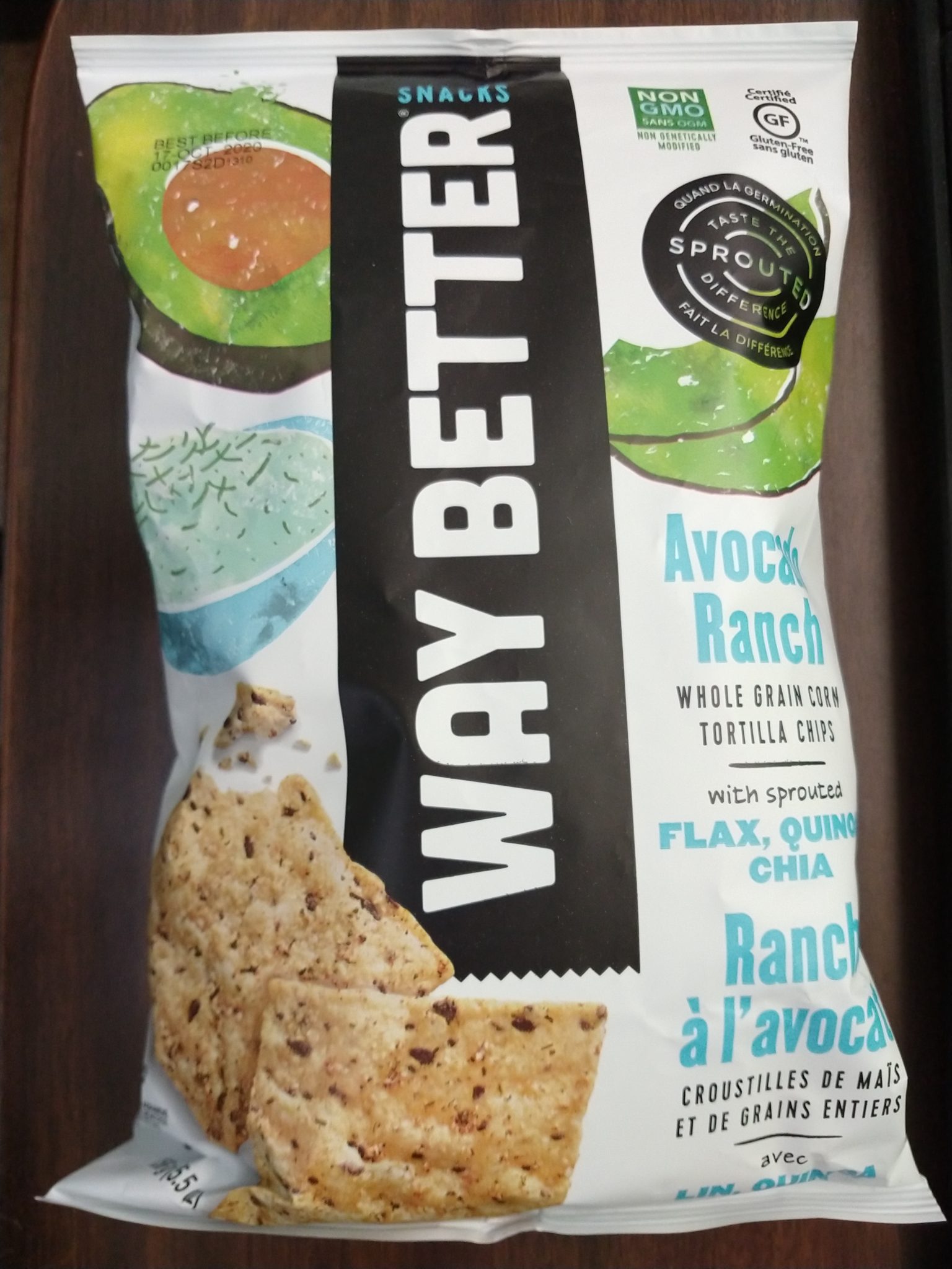 Way Better Snacks Tortilla Chips – Avocado Ranch