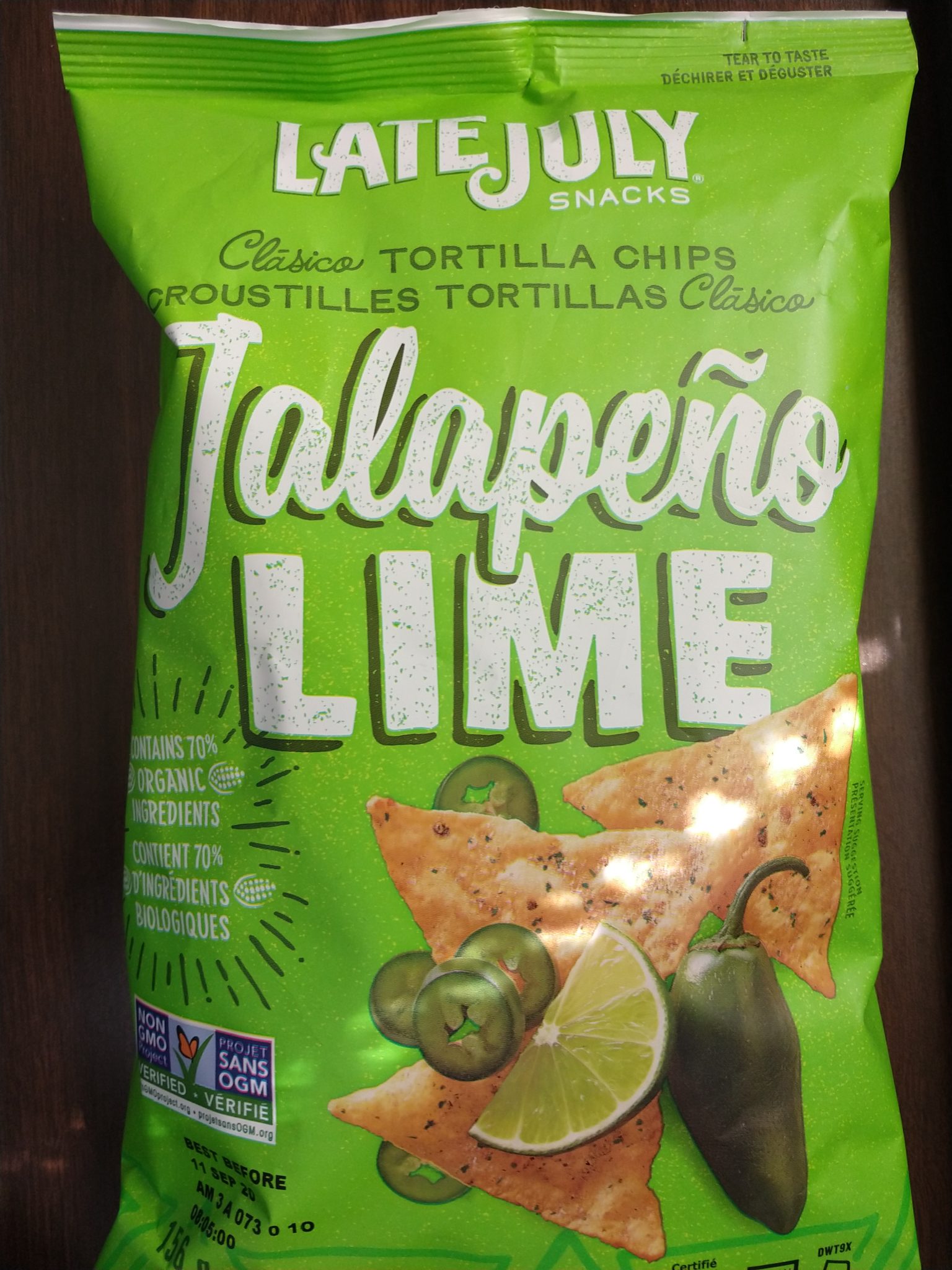 Late July Clasico Tortilla Chips – Jalapeno Lime