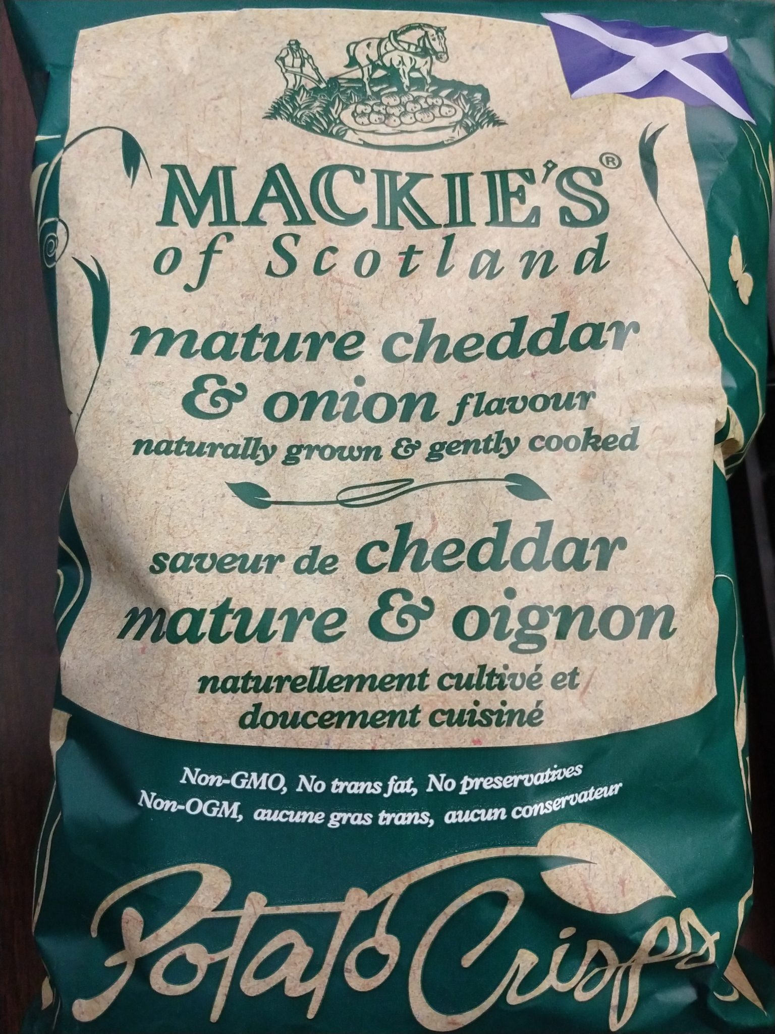 Mackie’s of Scotland Potato Crisps – Mature Cheddar & Onion
