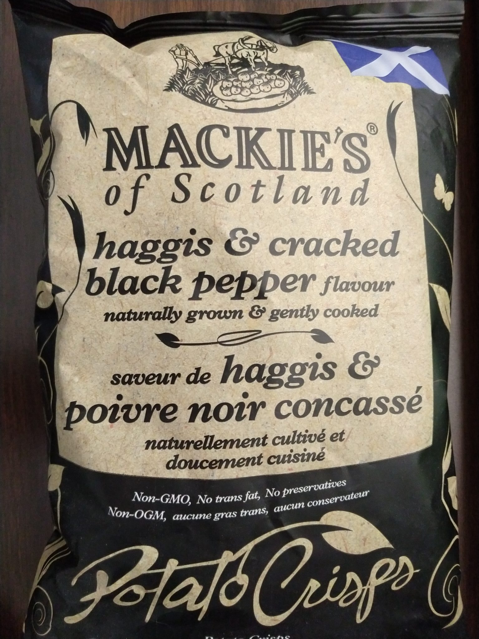 Mackie’s of Scotland Potato Crisps – Haggis & Cracked Black Pepper
