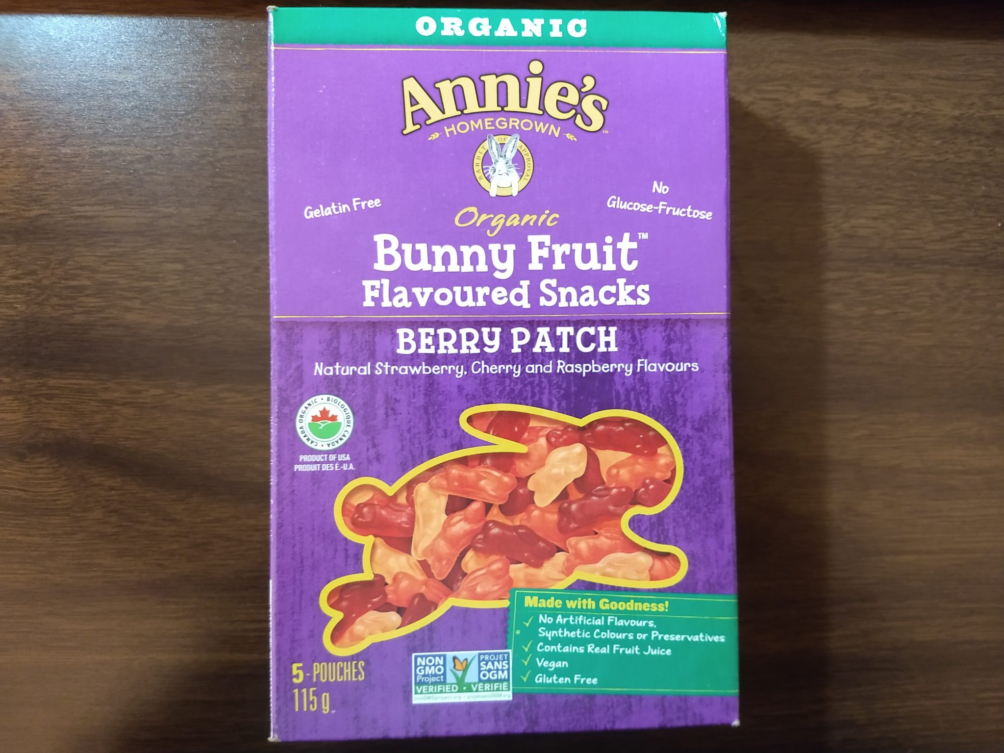 Annie’s – Organic Berry Patch Bunny Fruit Snacks