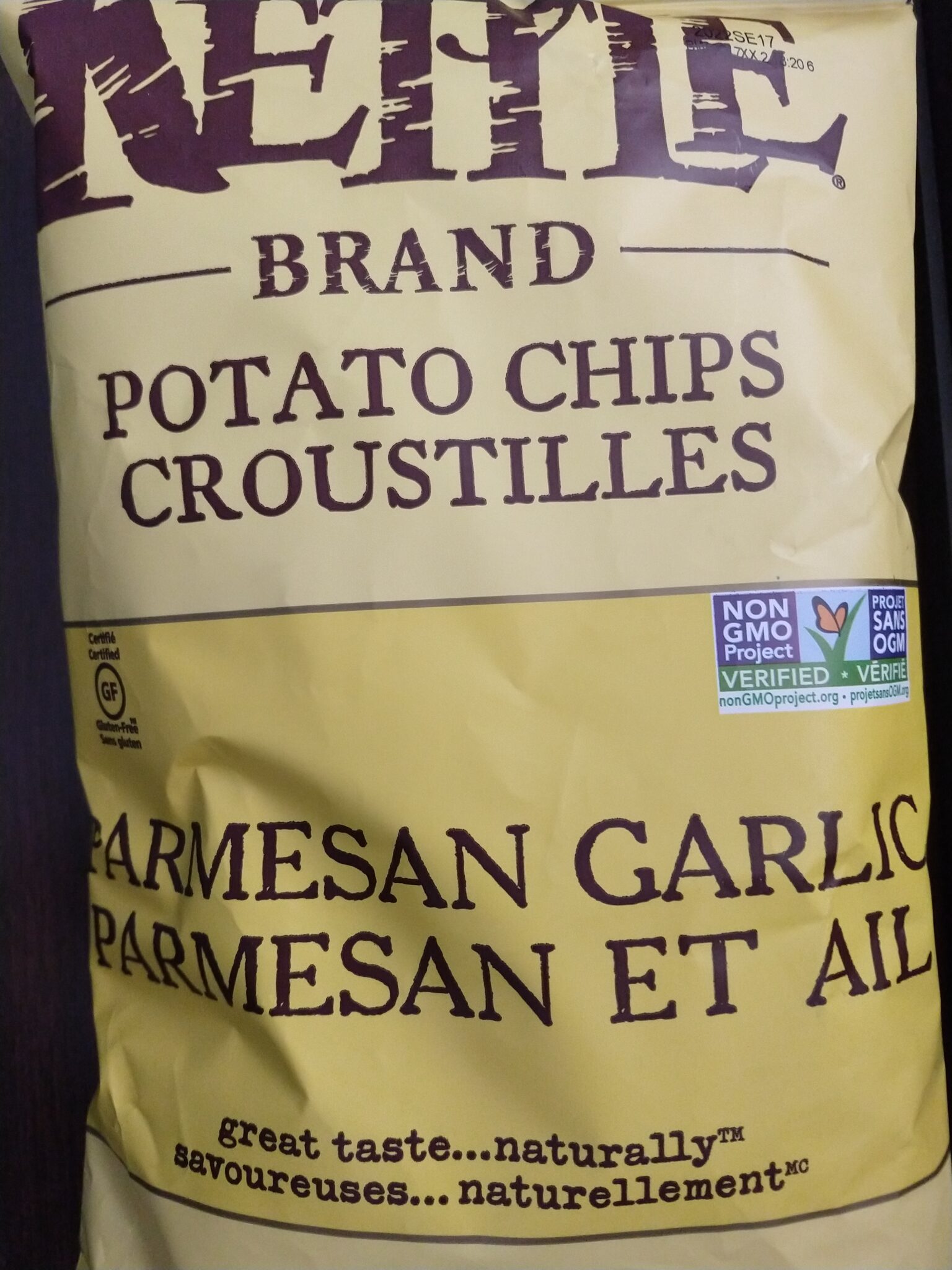 Kettle Brand – Parmesan Garlic Potato Chips