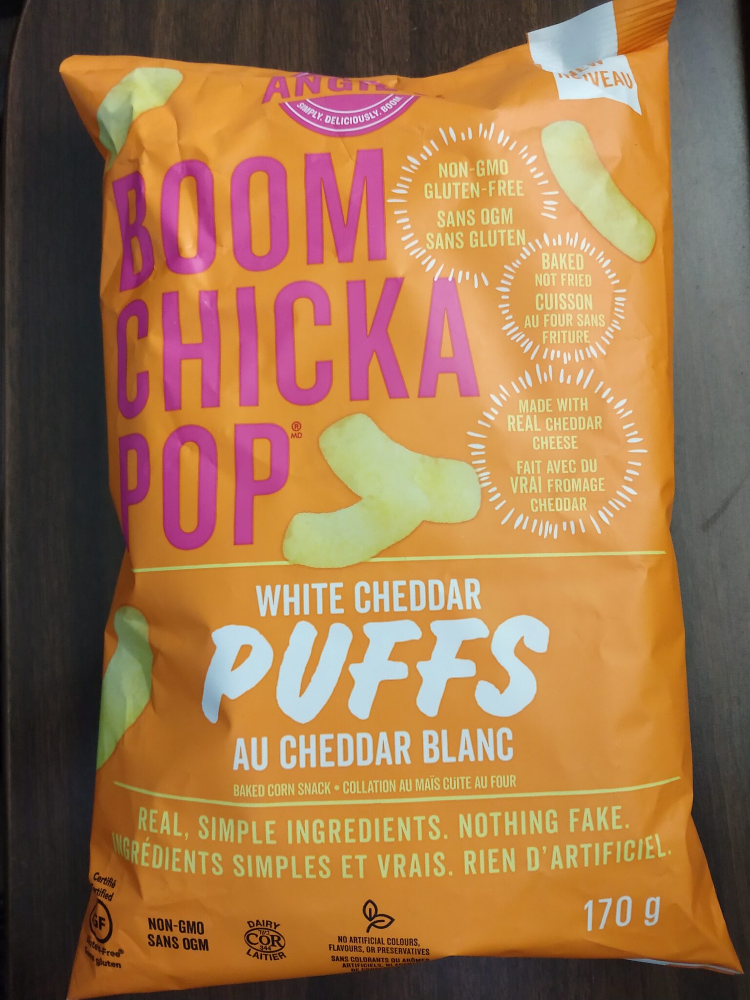 Angie’s BOOMCHICKAPOP – White Cheddar Puffs