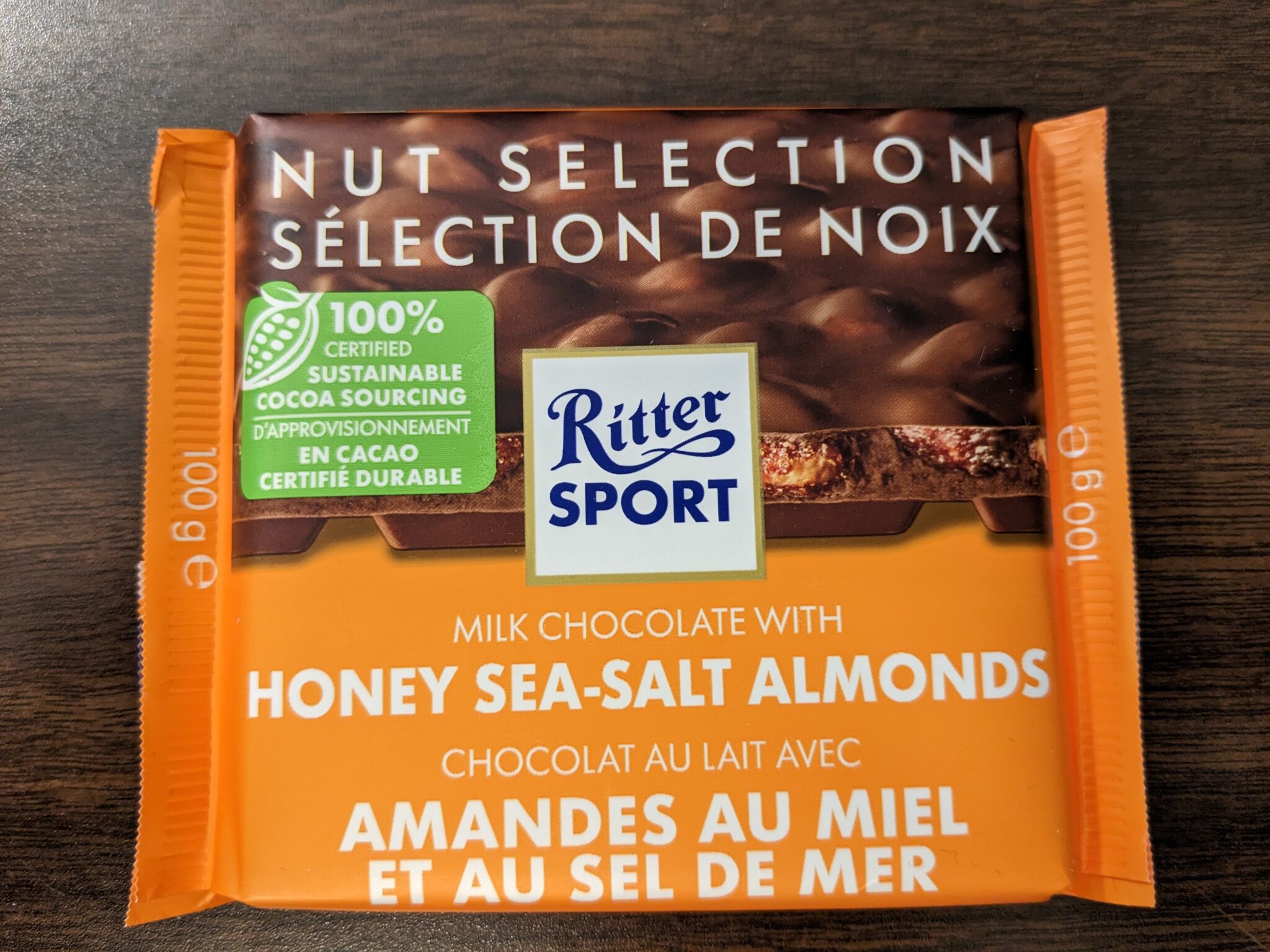 Ritter Sport – Honey Sea-Salt Almond Milk Chocolate