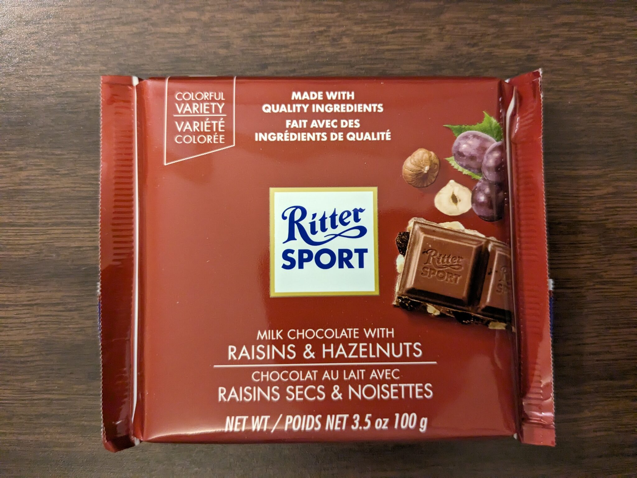 Ritter Sport – Raisins & Hazelnuts