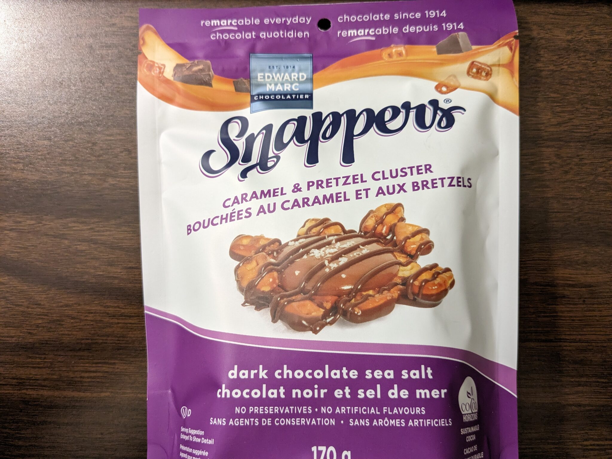 Snappers – Dark Chocolate Caramel & Pretzel Cluster