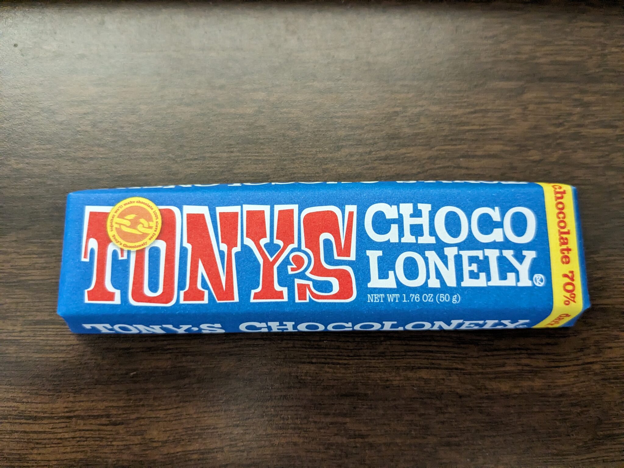 Tony’s Chocolonely – 70% Dark Chocolate