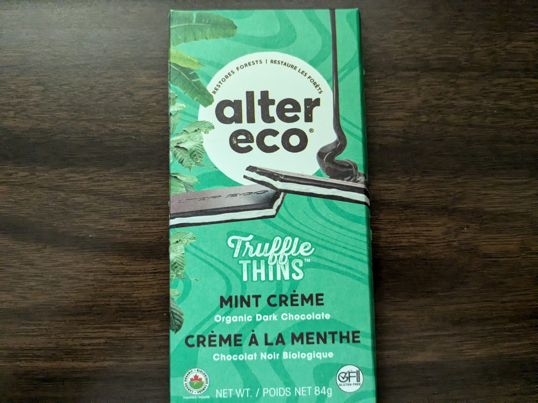 Alter Eco – Mint Crème Truffle Thins