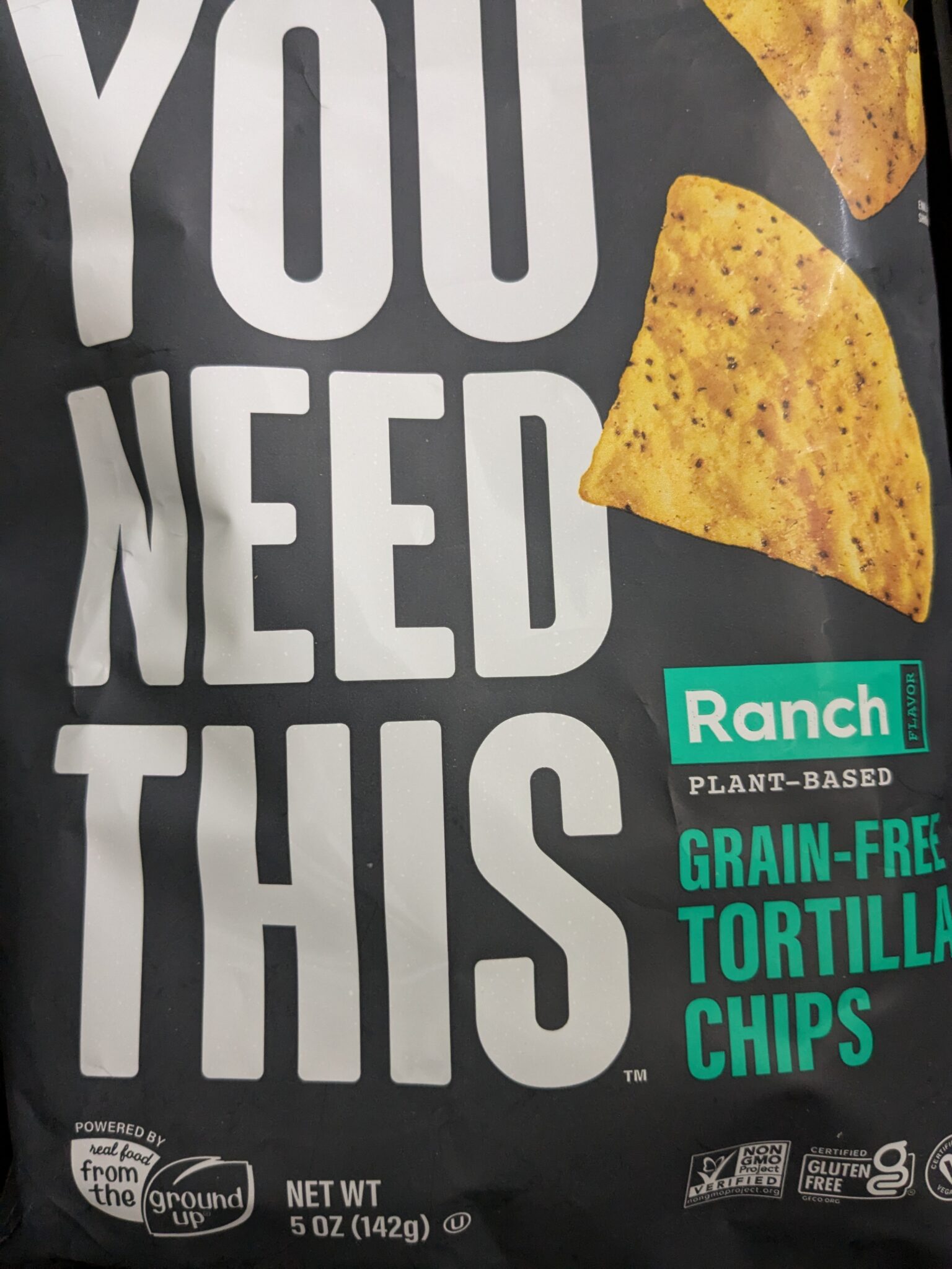 YOU NEED THIS – Plant-Based Ranch Grain-Free Tortilla Chips