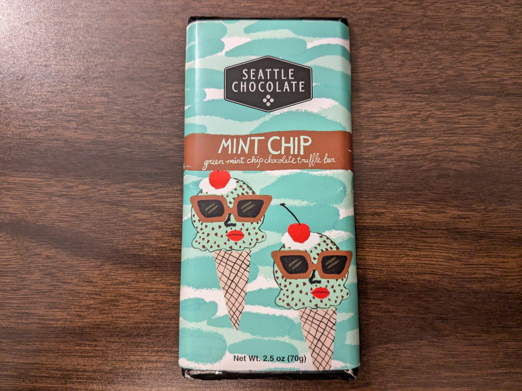 Seattle Chocolate – Mint Chip Truffle Bar