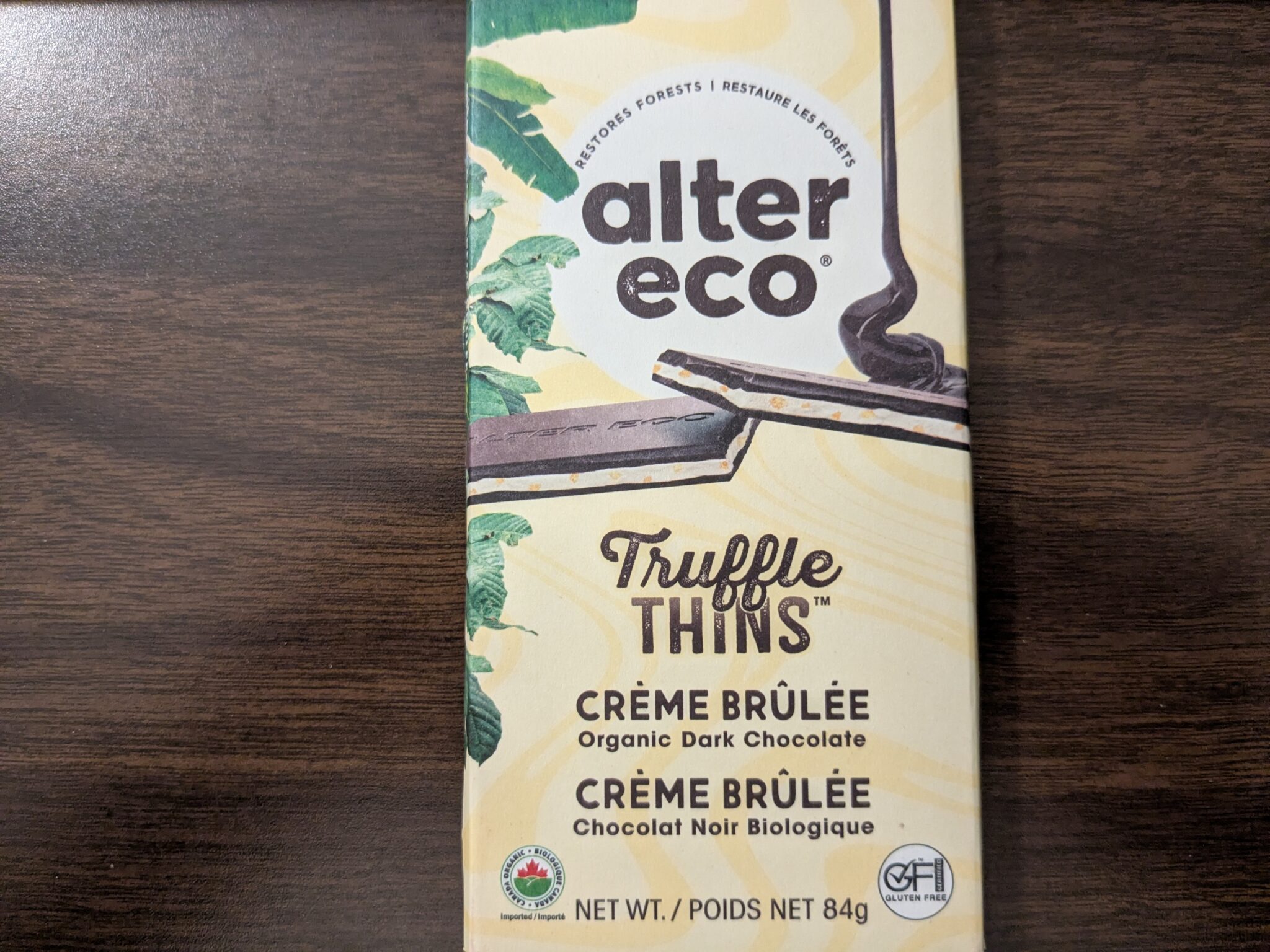 Alter Eco – Creme Brulee Truffle Thins