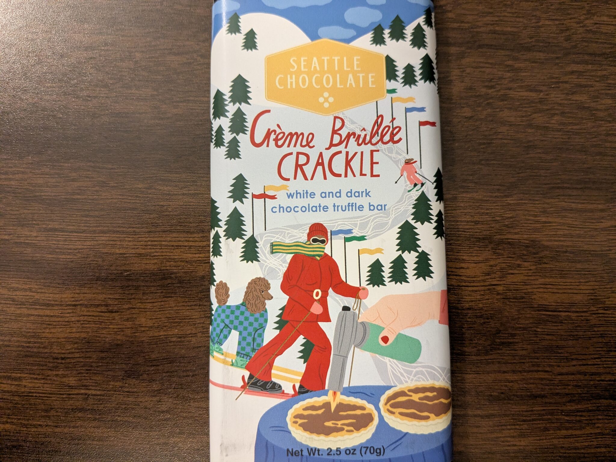 Seattle Chocolate – Creme Brulee Crackle Truffle Bar